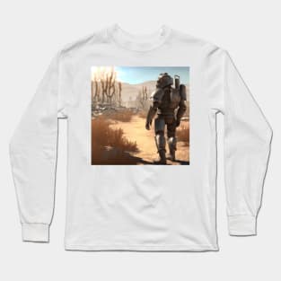 In the wasteland : small power-armour Long Sleeve T-Shirt